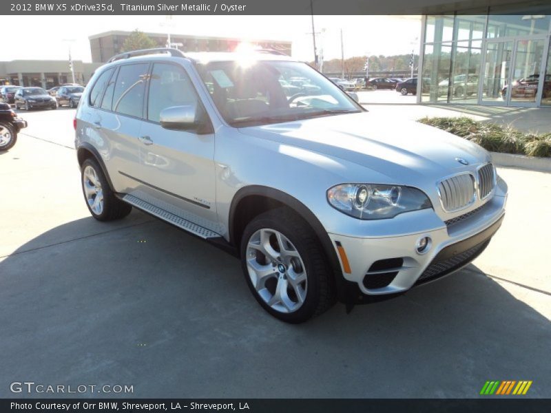 Titanium Silver Metallic / Oyster 2012 BMW X5 xDrive35d