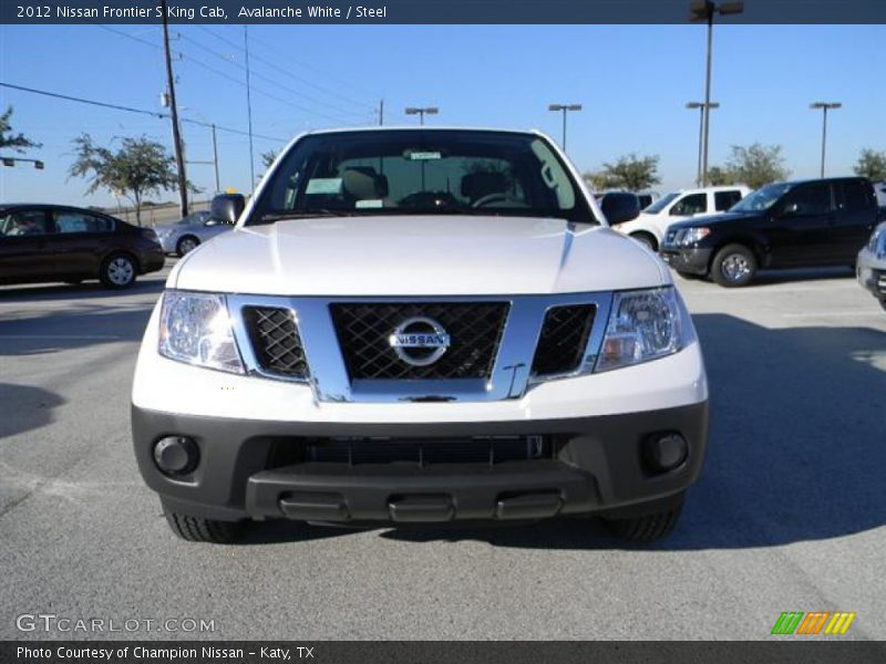 Avalanche White / Steel 2012 Nissan Frontier S King Cab
