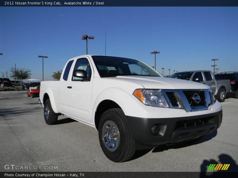 Avalanche White / Steel 2012 Nissan Frontier S King Cab