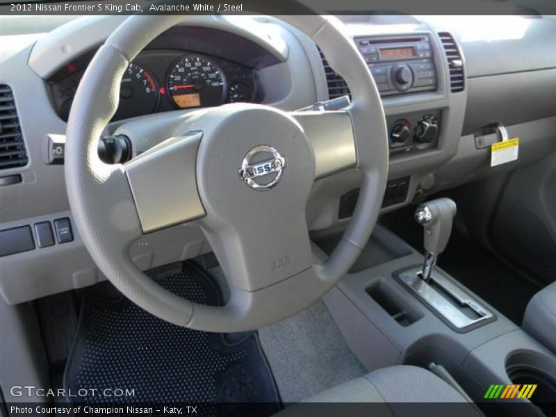 Avalanche White / Steel 2012 Nissan Frontier S King Cab