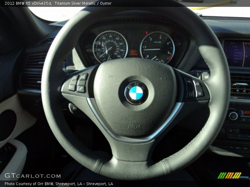 Titanium Silver Metallic / Oyster 2012 BMW X5 xDrive35d
