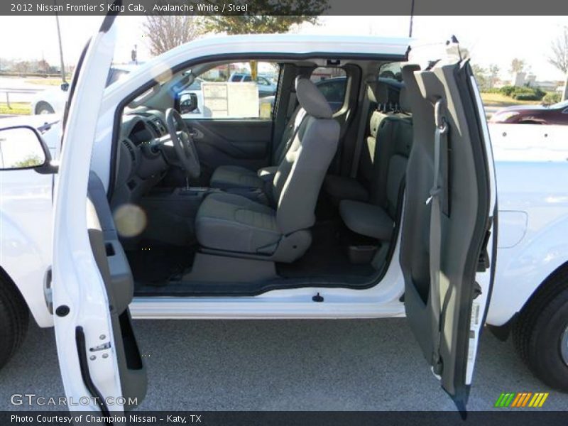 Avalanche White / Steel 2012 Nissan Frontier S King Cab