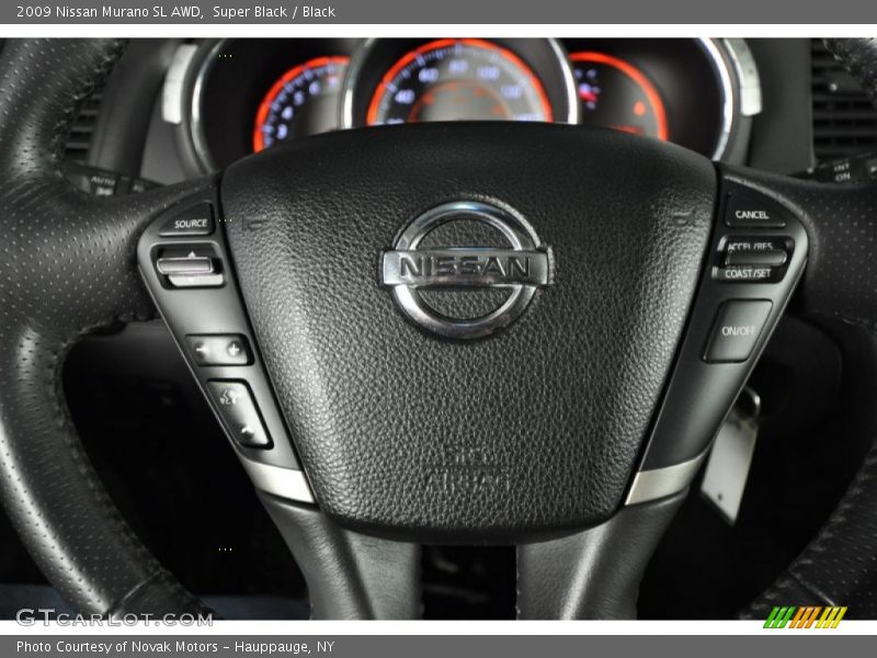 Super Black / Black 2009 Nissan Murano SL AWD
