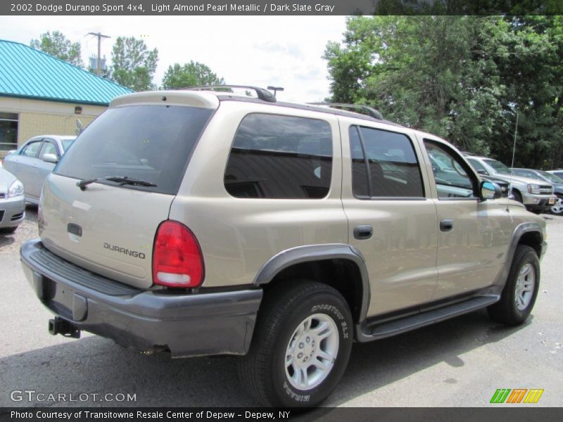 Light Almond Pearl Metallic / Dark Slate Gray 2002 Dodge Durango Sport 4x4