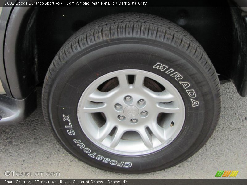 Light Almond Pearl Metallic / Dark Slate Gray 2002 Dodge Durango Sport 4x4
