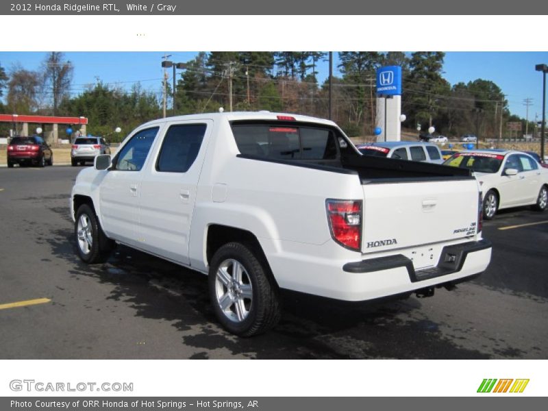 White / Gray 2012 Honda Ridgeline RTL