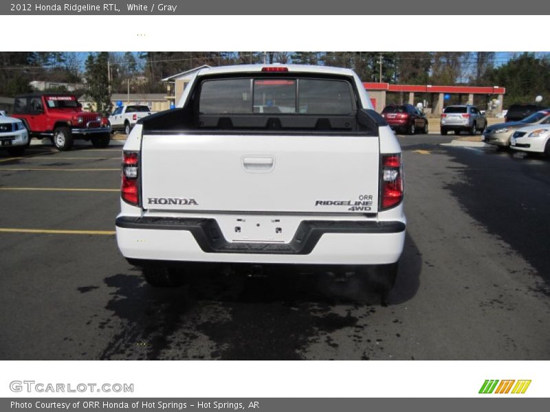 White / Gray 2012 Honda Ridgeline RTL