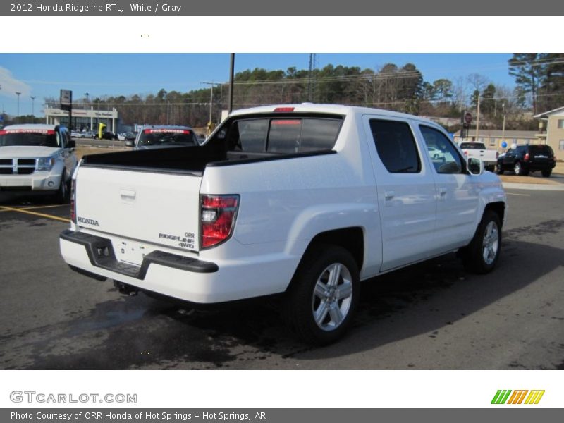 White / Gray 2012 Honda Ridgeline RTL