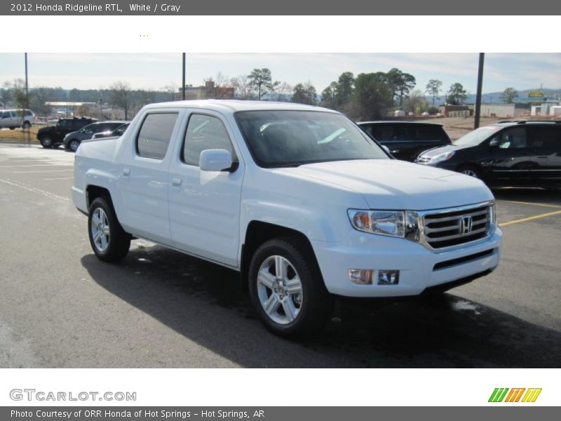 White / Gray 2012 Honda Ridgeline RTL
