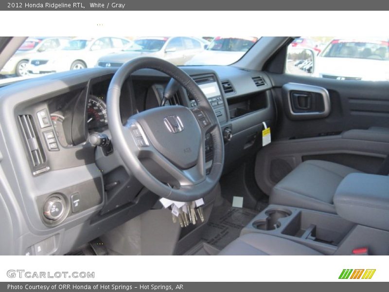 White / Gray 2012 Honda Ridgeline RTL