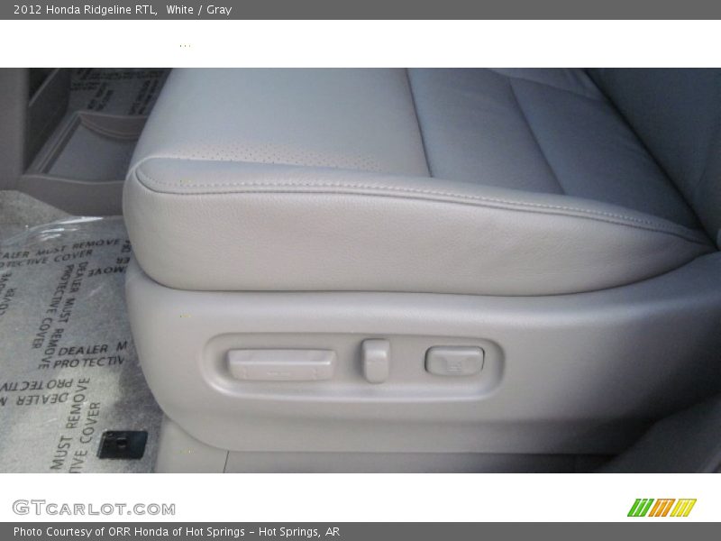 White / Gray 2012 Honda Ridgeline RTL