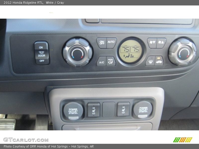 White / Gray 2012 Honda Ridgeline RTL