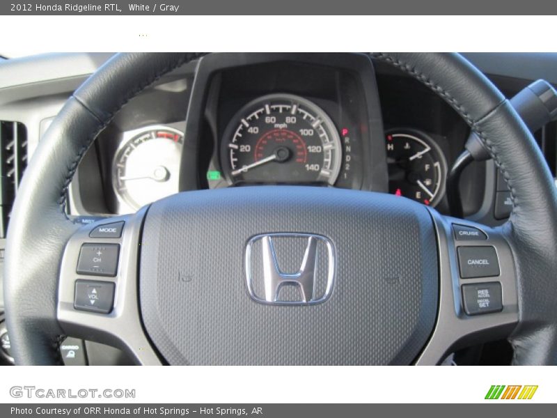 White / Gray 2012 Honda Ridgeline RTL