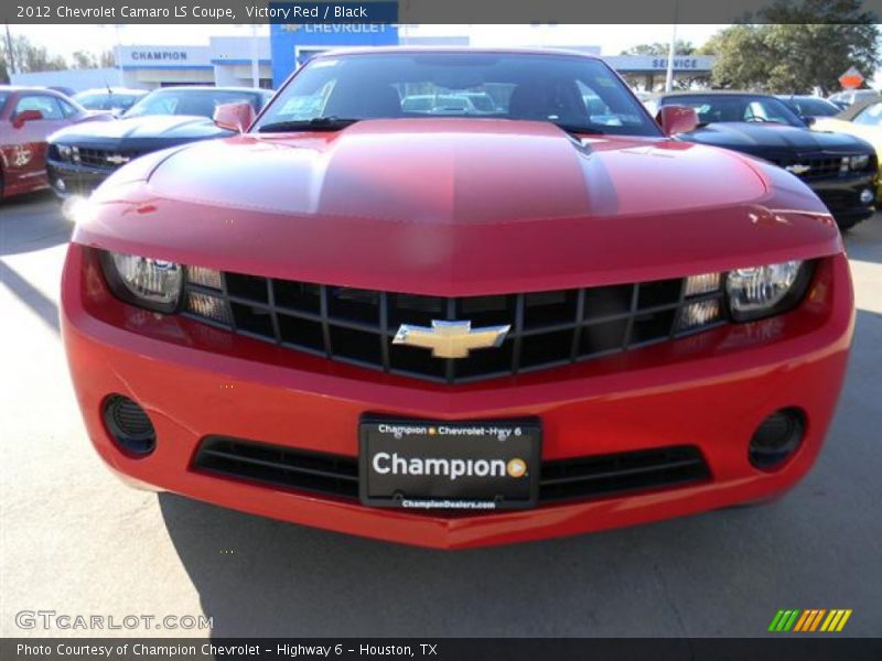 Victory Red / Black 2012 Chevrolet Camaro LS Coupe