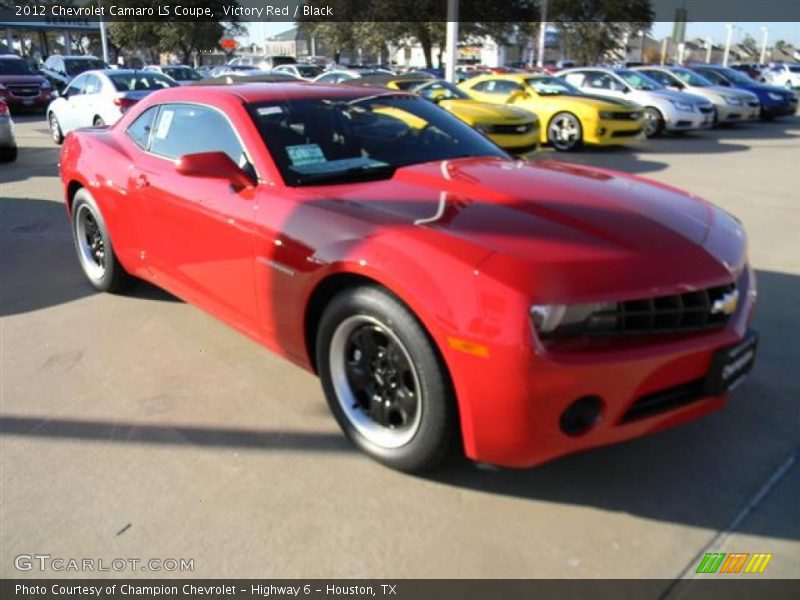 Victory Red / Black 2012 Chevrolet Camaro LS Coupe