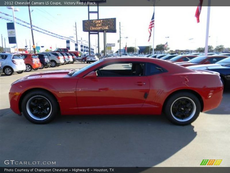 Victory Red / Black 2012 Chevrolet Camaro LS Coupe