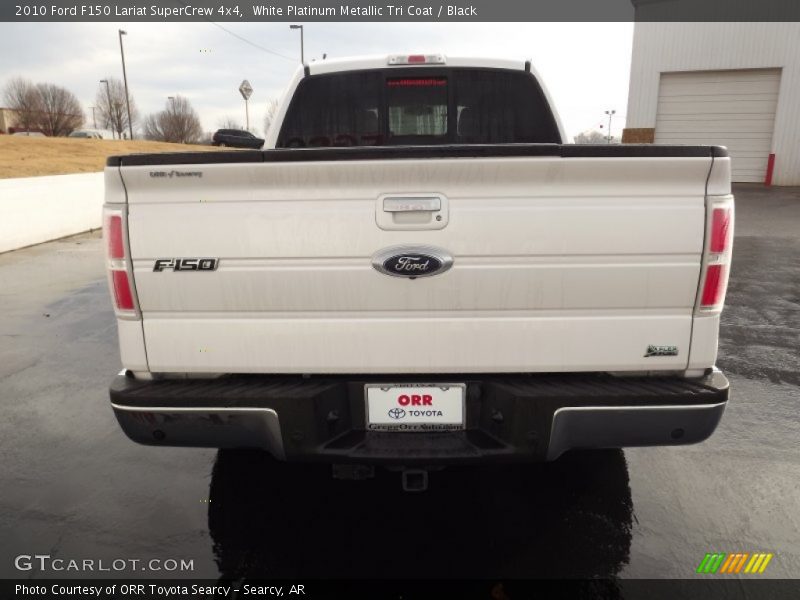 White Platinum Metallic Tri Coat / Black 2010 Ford F150 Lariat SuperCrew 4x4