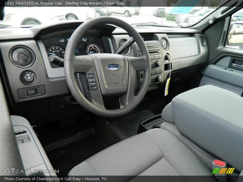 Steel Gray Interior - 2012 F150 XL Regular Cab 