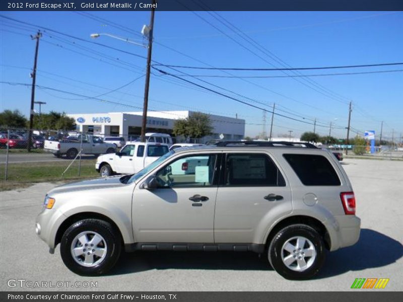 Gold Leaf Metallic / Camel 2012 Ford Escape XLT