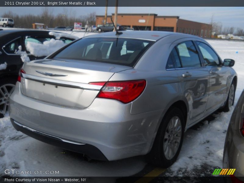 Bright Silver Metallic / Black 2011 Chrysler 200 LX