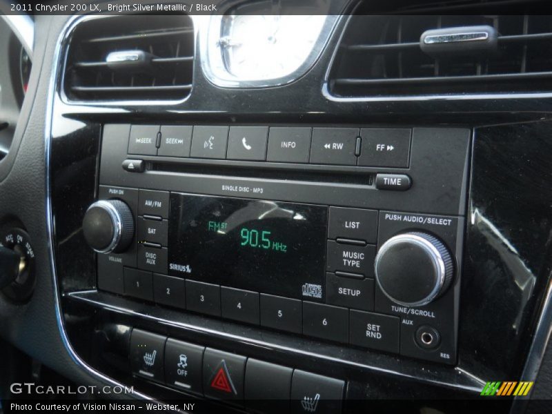 Bright Silver Metallic / Black 2011 Chrysler 200 LX