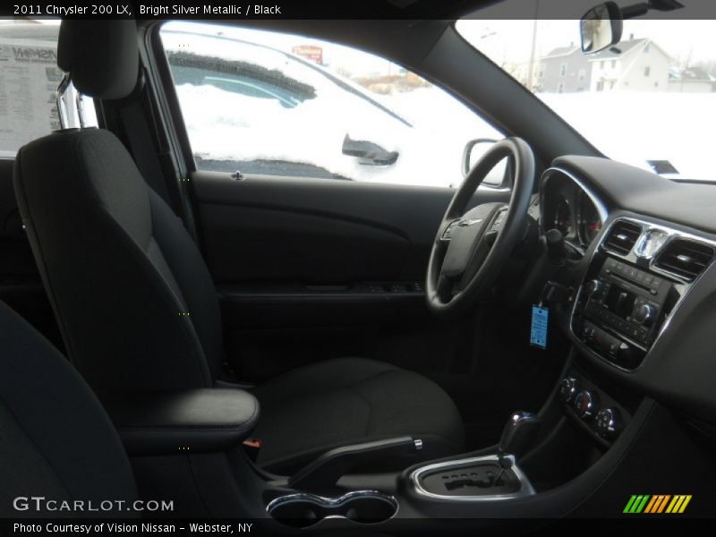 Bright Silver Metallic / Black 2011 Chrysler 200 LX
