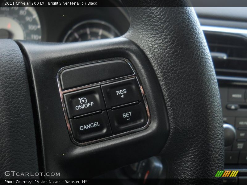 Bright Silver Metallic / Black 2011 Chrysler 200 LX