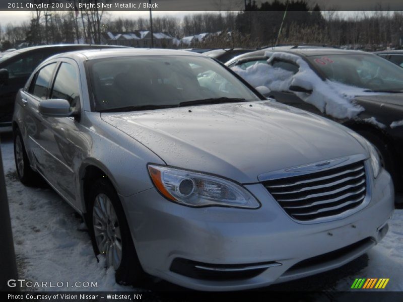 Bright Silver Metallic / Black 2011 Chrysler 200 LX