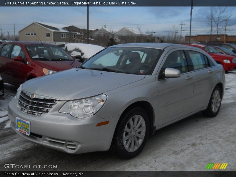 Bright Silver Metallic / Dark Slate Gray 2010 Chrysler Sebring Limited Sedan