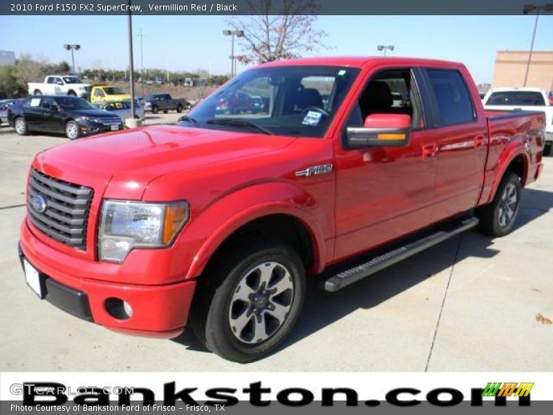 Vermillion Red / Black 2010 Ford F150 FX2 SuperCrew