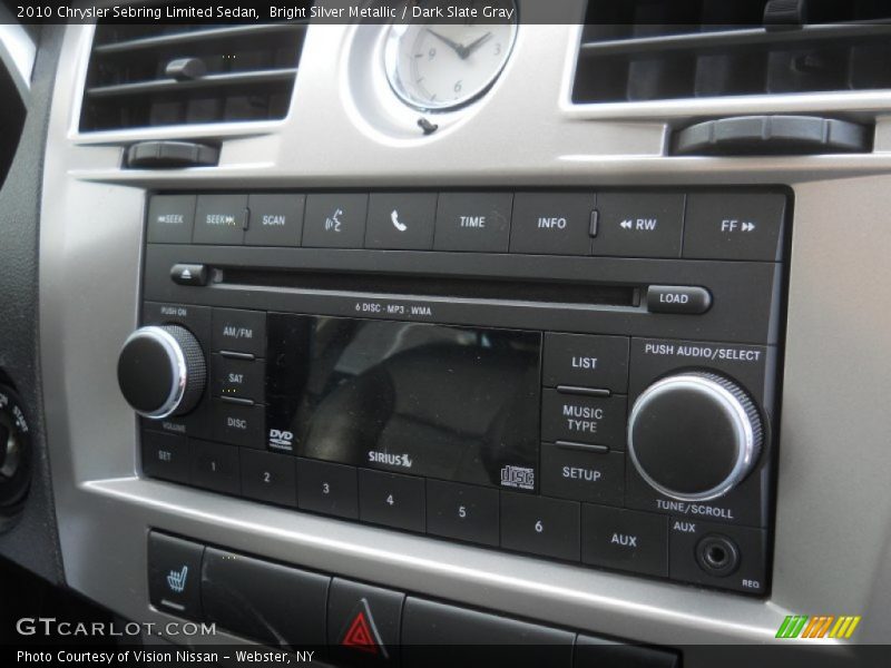 Bright Silver Metallic / Dark Slate Gray 2010 Chrysler Sebring Limited Sedan