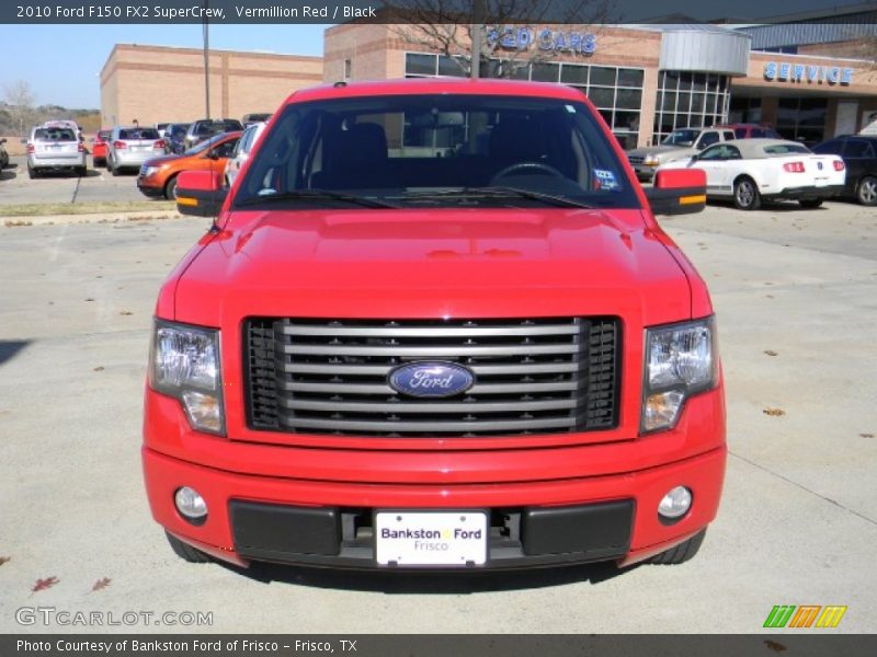 Vermillion Red / Black 2010 Ford F150 FX2 SuperCrew