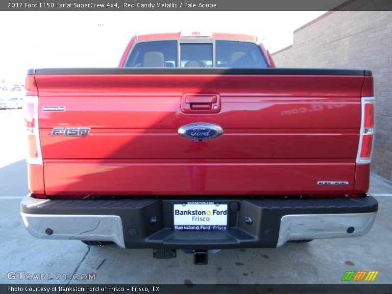 Red Candy Metallic / Pale Adobe 2012 Ford F150 Lariat SuperCrew 4x4