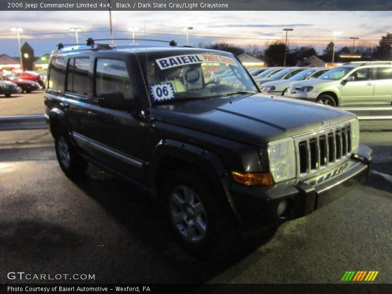 Black / Dark Slate Gray/Light Graystone 2006 Jeep Commander Limited 4x4