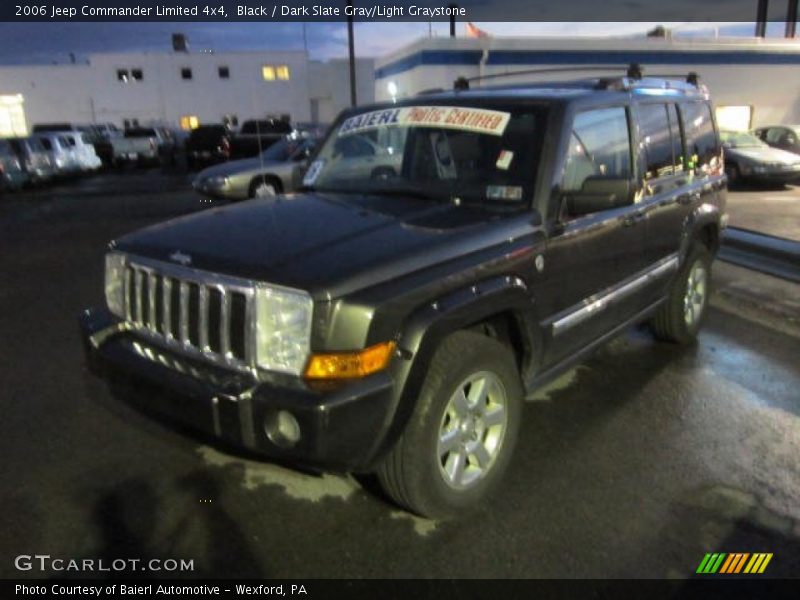 Black / Dark Slate Gray/Light Graystone 2006 Jeep Commander Limited 4x4