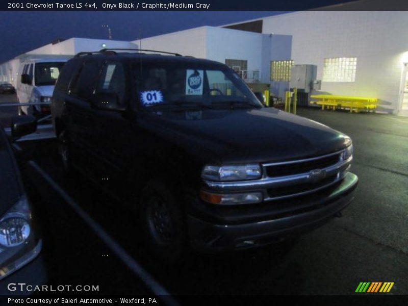 Onyx Black / Graphite/Medium Gray 2001 Chevrolet Tahoe LS 4x4