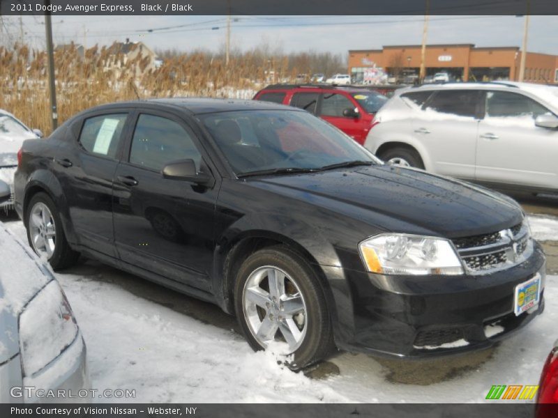 Black / Black 2011 Dodge Avenger Express