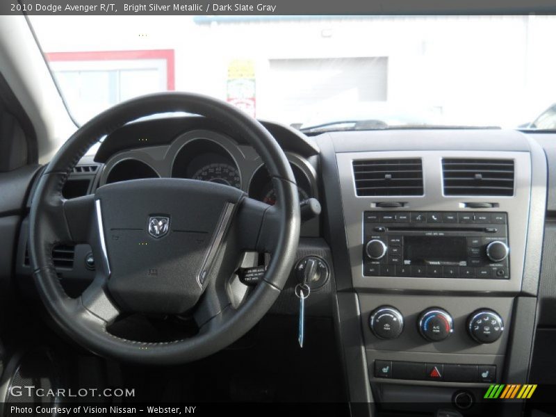 Bright Silver Metallic / Dark Slate Gray 2010 Dodge Avenger R/T