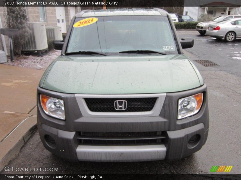 Galapagos Green Metallic / Gray 2003 Honda Element EX AWD