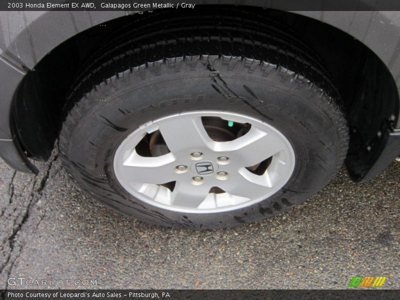 Galapagos Green Metallic / Gray 2003 Honda Element EX AWD