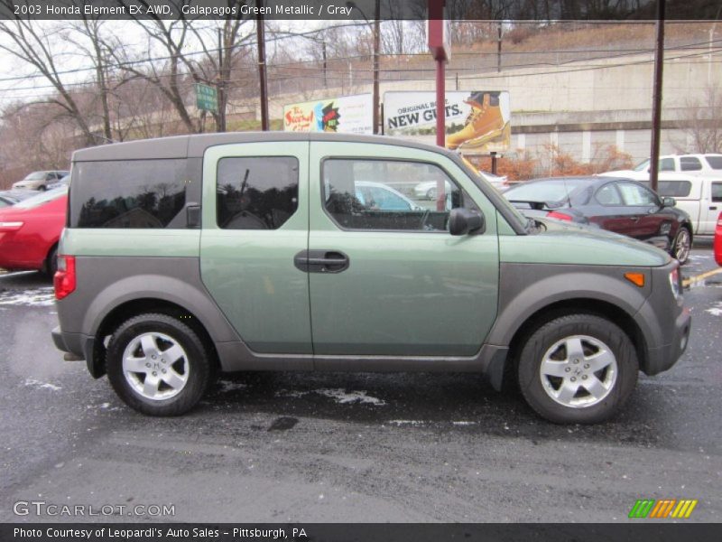 Galapagos Green Metallic / Gray 2003 Honda Element EX AWD