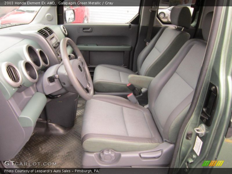 Galapagos Green Metallic / Gray 2003 Honda Element EX AWD
