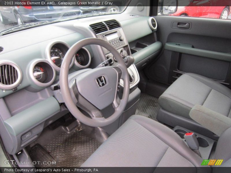 Galapagos Green Metallic / Gray 2003 Honda Element EX AWD