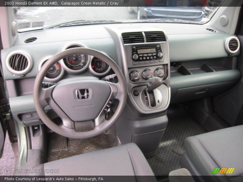 Galapagos Green Metallic / Gray 2003 Honda Element EX AWD