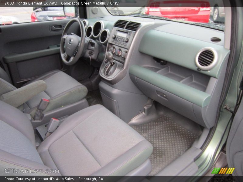 Galapagos Green Metallic / Gray 2003 Honda Element EX AWD