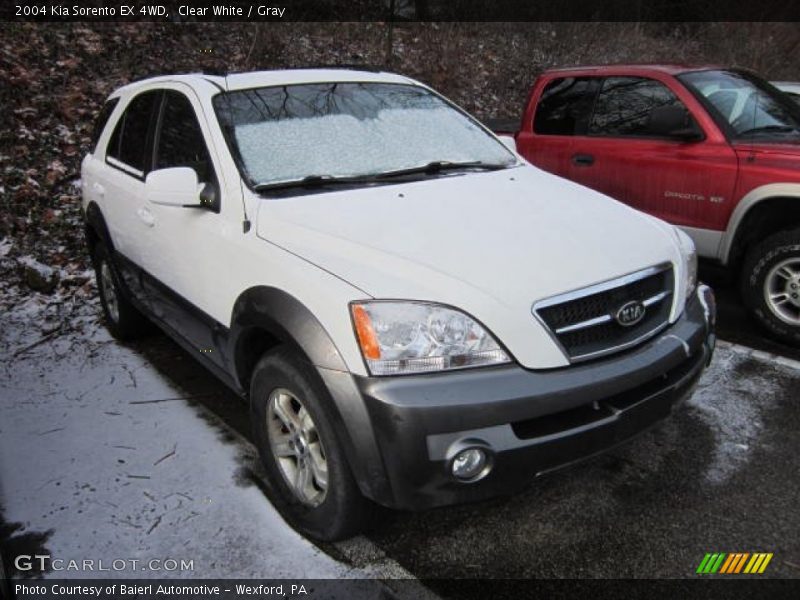 Clear White / Gray 2004 Kia Sorento EX 4WD
