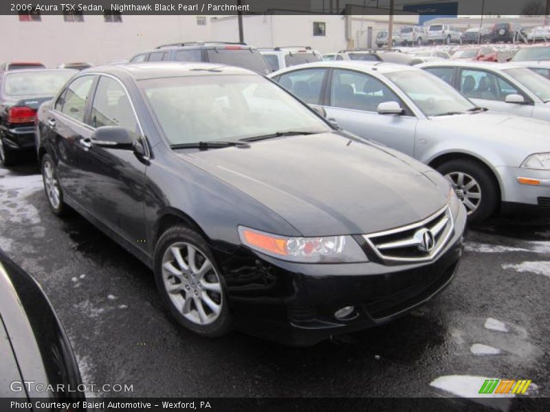 Nighthawk Black Pearl / Parchment 2006 Acura TSX Sedan