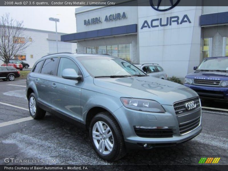 Condor Grey Metallic / Limestone Grey 2008 Audi Q7 3.6 quattro