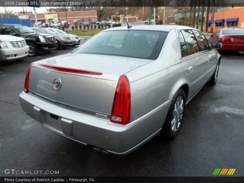 Light Platinum / Ebony 2008 Cadillac DTS