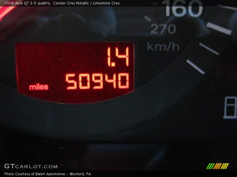 Condor Grey Metallic / Limestone Grey 2008 Audi Q7 3.6 quattro